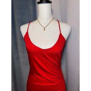 Red Maxi Dress Sz M New